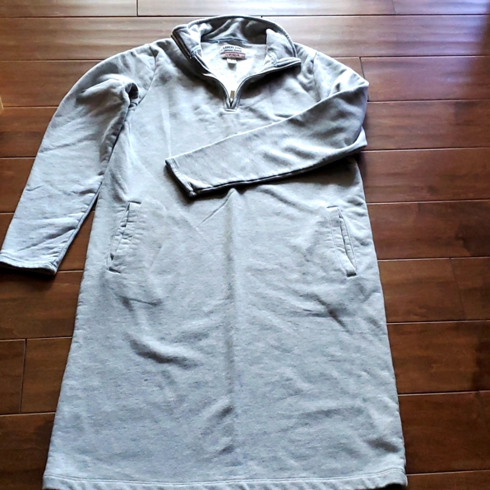 Lands'end serious sweats size small gray dress